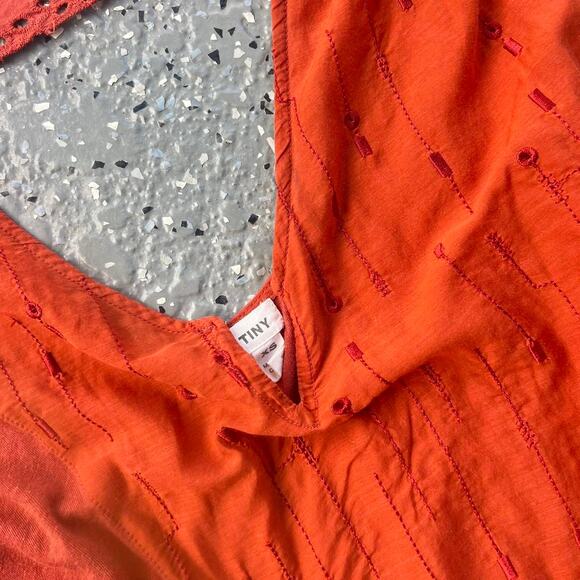Anthropologie 'Tiny' mixed fabrics blouse - Picture 5 of 5
